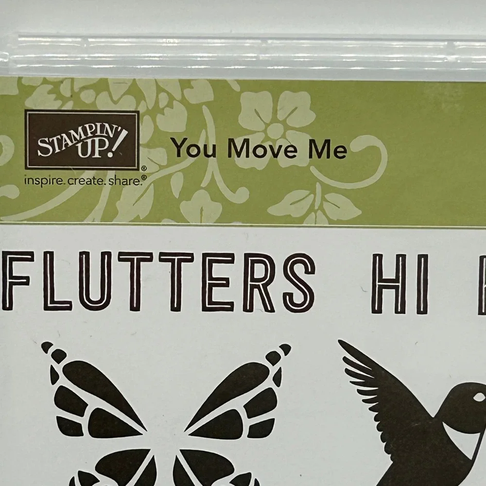 Stampin Up You Move Me 23 Piece Photopolymer Stamp Set 144002 Butterfly Bird‎